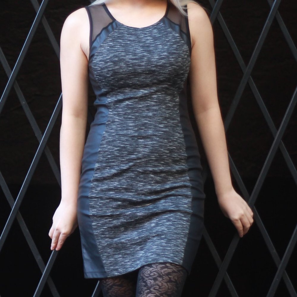 H&M Fitted Asymmetrical Dress